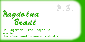 magdolna bradl business card